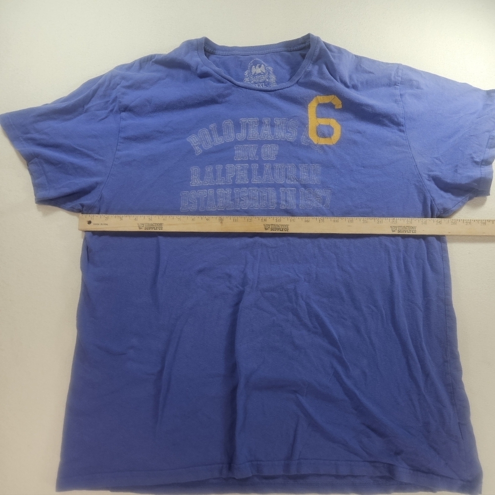 Polo Jeans Ralph Lauren Graphic Tee XXL Blue - Picture 4 of 6